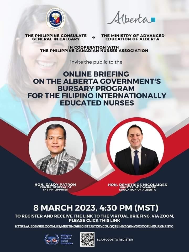 Online Briefing on the Alberta Government's Bursary Program