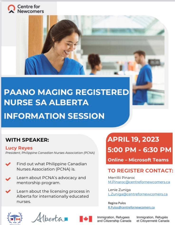 Online Informational Session with Centre for Newcomers April 19